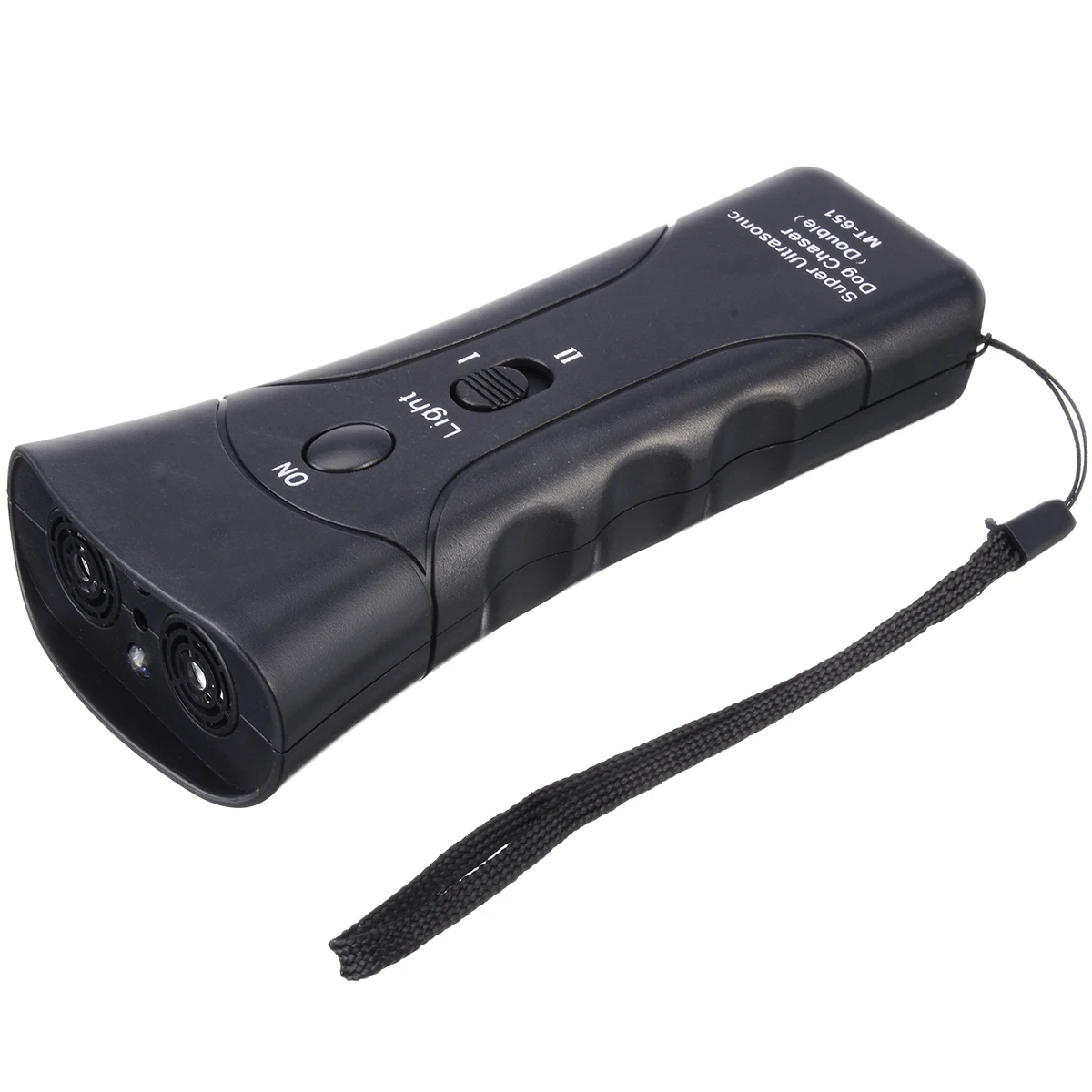 Double Head Ultrasonic Pet Dog Anti Barking Trainer High Power LED Flashlight Gentle Chaser Multifunctional Pet Products