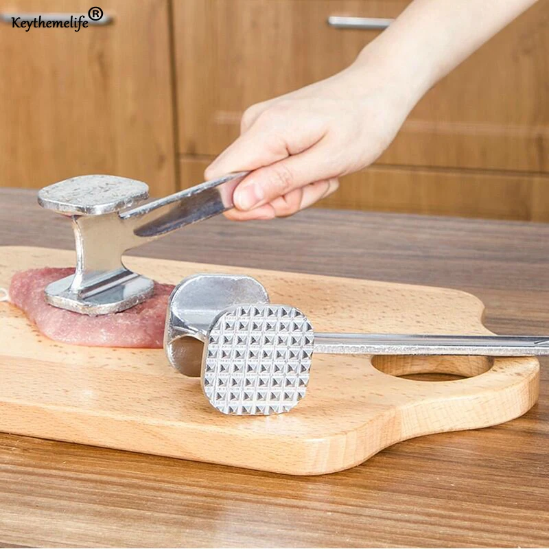 

20x5.5cm High Quality Stainless Steel Loose Meat Hammer Practical Duplex Meat Tenderizer Hammer Creative Kitchen Tools