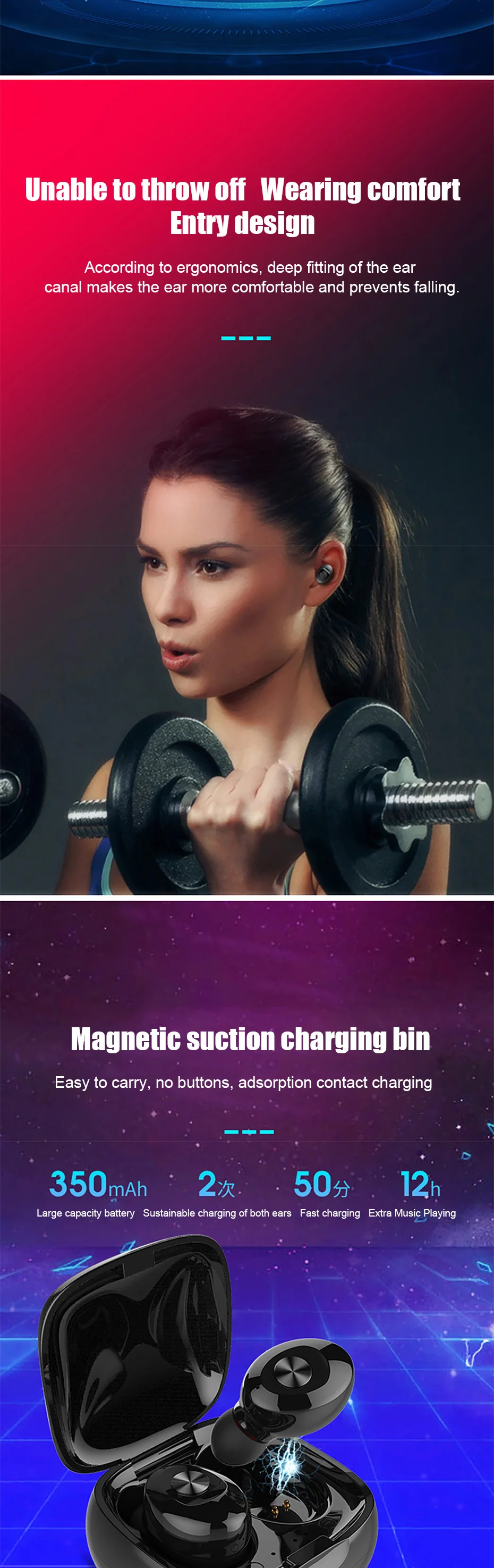 TWS Беспроводные Мини Bluetooth наушники для iPhone Androdi мобильный стерео наушники спортивные наушники с микрофоном портативная зарядная коробка
