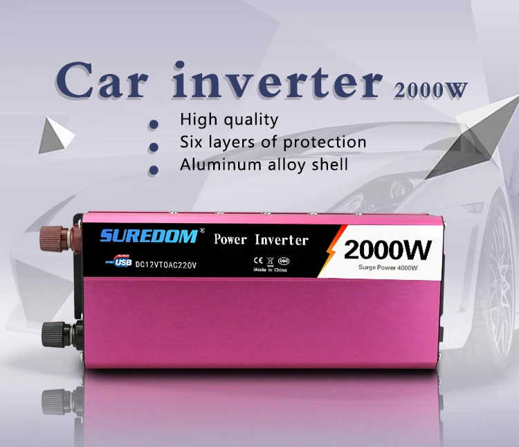 Автомобильный инвертор питание 2000 Вт DC 12 В в 24 к AC 110 V 220 50 Гц для автомобиля