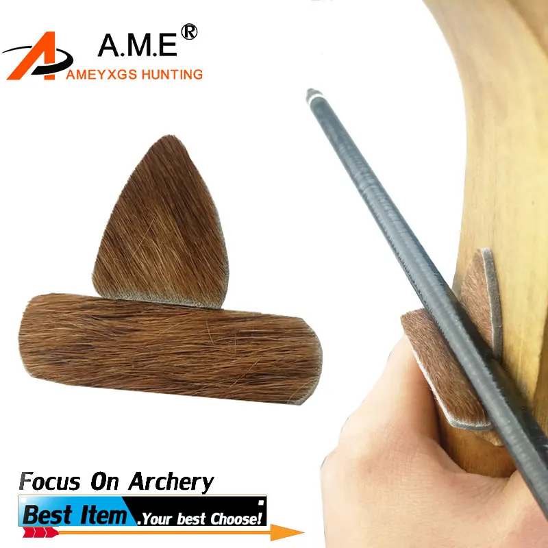 Quality and Comfort 1set combo Leather Arrow Rest Traditional Recurve Bow Longbow Arrow Rest Fad