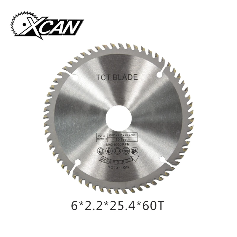 

XCAN 1pc 6'' 40T/60T Multifunction TCT Circular Saw Blade Wood Cutting Saw Blade