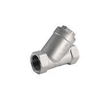 1-1/" BSP Женская резьба 304 нержавеющая сталь Inline Y Тип Фильтр клапан с фильтром для воды масло газа