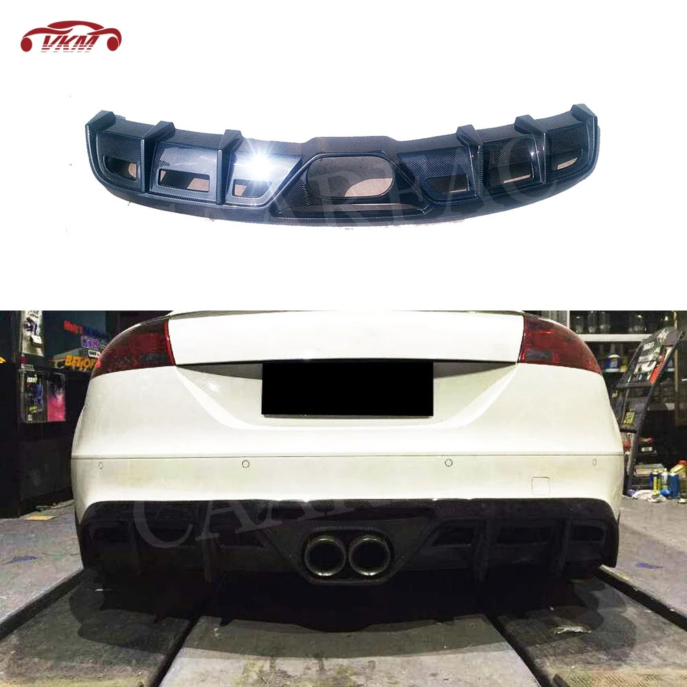 

Carbon Fiber Rear Lip Diffuser Spoiler for Audi TT 2008 2009 2010 2011 2012 2013 2014 FRP Bumper Guard