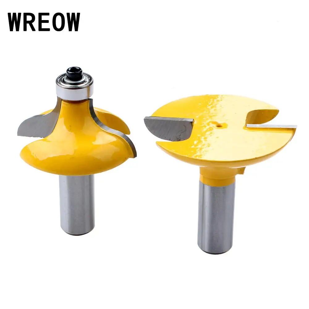 Us 17 4 45 Off 2pc Carbide Alloy End Mill Router Bit Woodwork Large Cabinet Door Tenon Cutter Tool Trimmer For Woodworking Cutters Router In Milling
