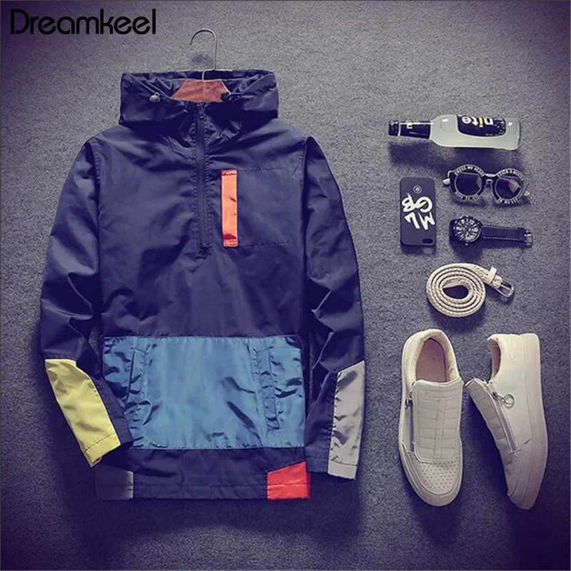 

New 2018 Casual For Men's Jackets Waterproof Spring Coat with Hooded For Men Outerwear Casual Brand Men's jacket for men Y