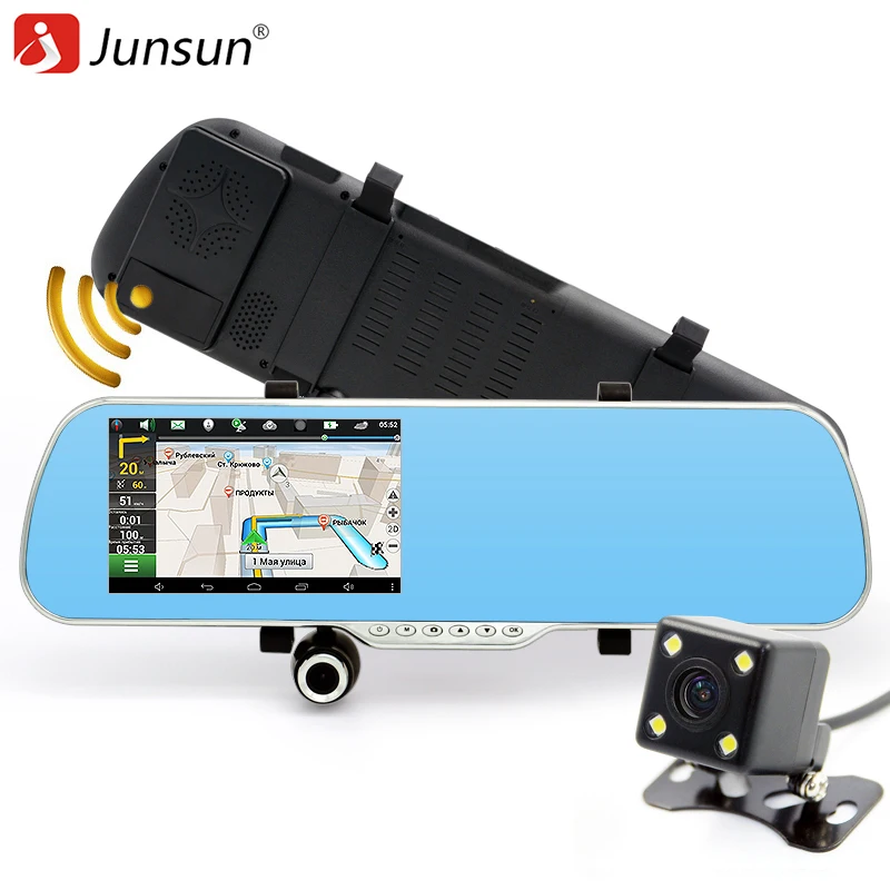 5 Inch IPS Mirror camera Android gps Navigation Dual Camera Video