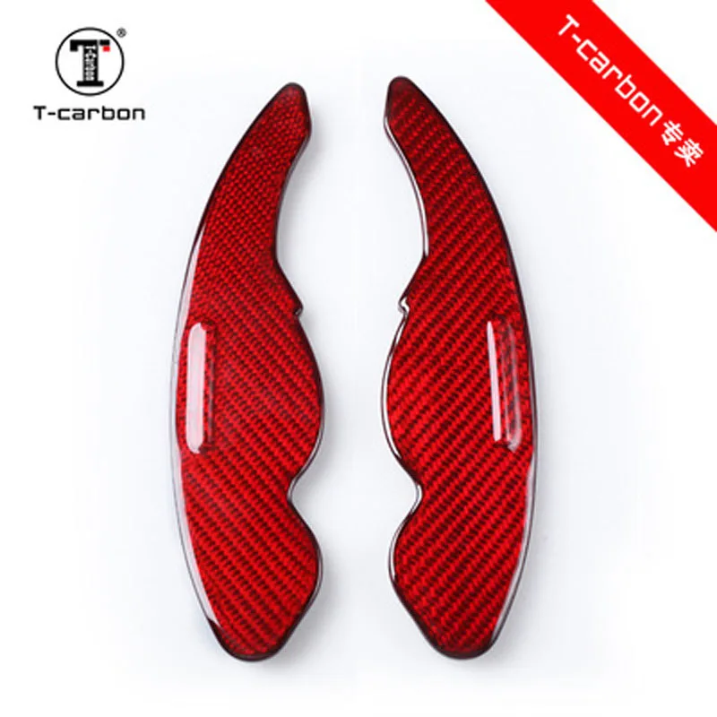 

Car styling Real Carbon Fiber Steering Wheel Shift Paddles Extension For Jaguar XFL XF XE XJ F-PACE F-TYPE Car Accessories