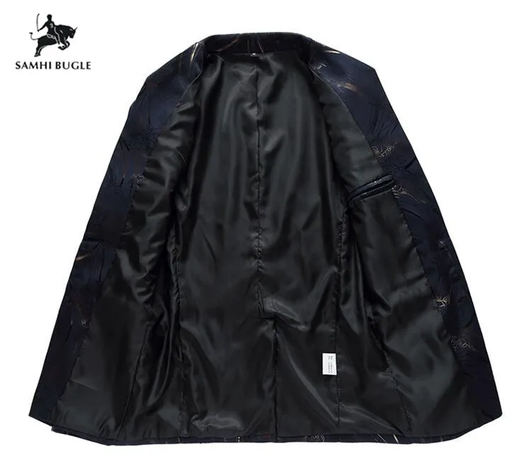 Блейзер Masculino размера плюс 3XL 4XL модные повседневные приталенные куртки мужские