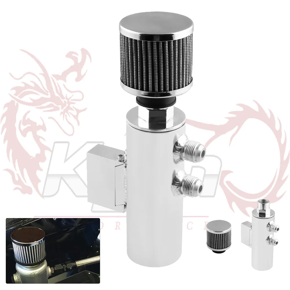 Oil Catch Can Drain Back For Honda B17 B18 Civic Integra Baffled