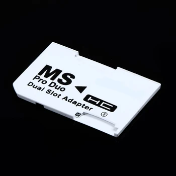 

2 Micro SD TF to Memory Stick MS Pro Duo Double Slots Memory Card Adapter Reader for PSP Card Dual 2 Slot Adapter