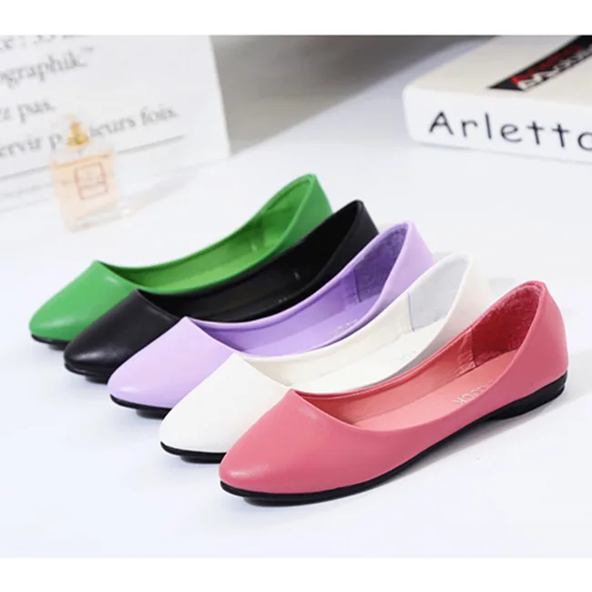 

loafers women flats shallow summer spring casual sneakers women platform shoes soft slip-on shoes office pointed toe leather 39