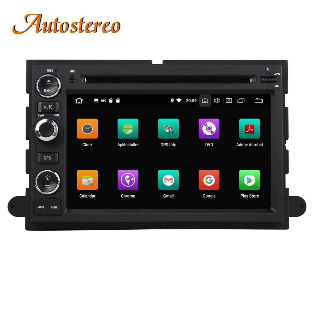 Sale Android 9 DPS Car GPS navigation For Ford Fusion/Explorer/F150/ Edge/Expedition multimedia headunit radio tape recorder auto IPS 4