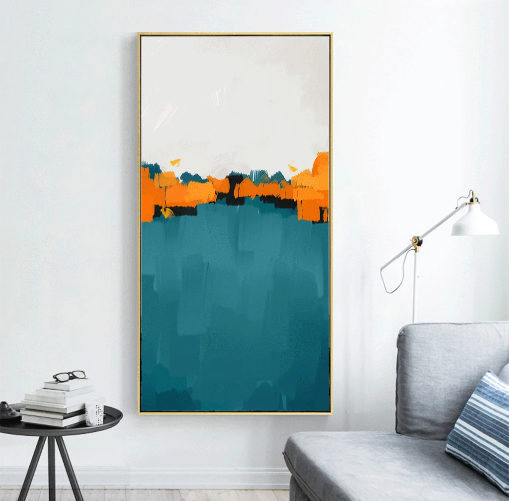 

Modern Art Wall Abstract Creative Colorful Canvas Painting Posters Pictures Print Artwork for Living Room Home Decor No Frame