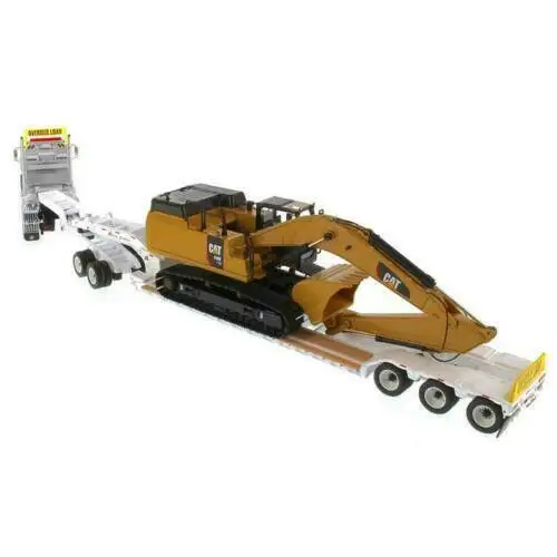 Литой мастеров DM85600 HX520 трактор + низкорамник Cat 349F 1/50 Новый штучной