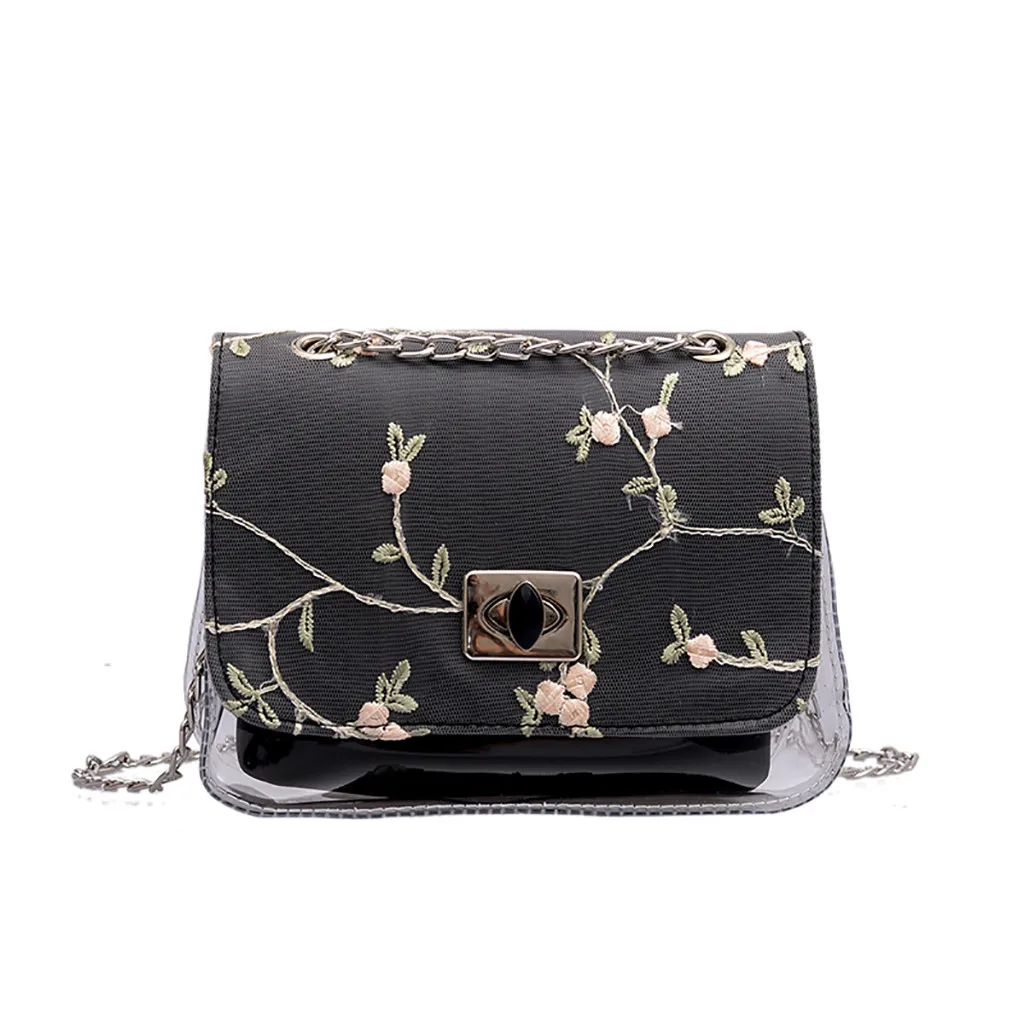 

Women Messenger Bag Transparent Wild Fashion One-Shoulder Small Square Bags sac main femme carteras mujer de hombro y bolsos