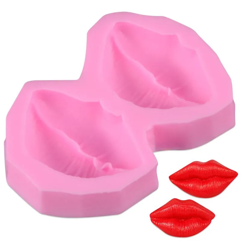 1 шт. красные губы помадка силиконовая форма для кекса торт инструменты форма для выпечки формы для выпечки форма для выпечки, шоколада инструмент