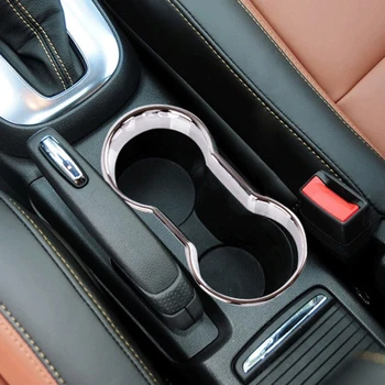 

Replacement Cover Chrome Cup Holder Decor Console Trim Practical Useful
