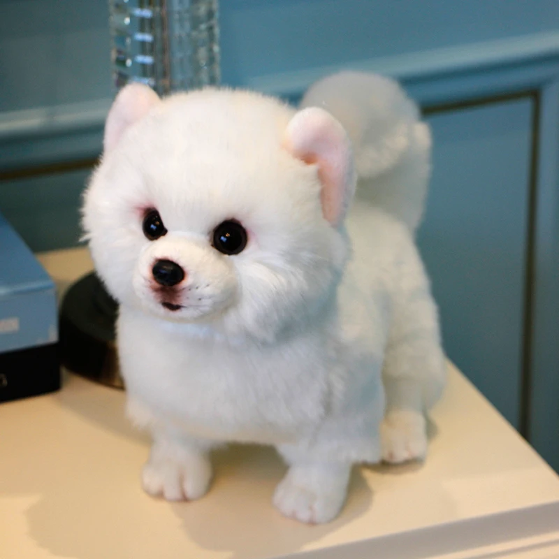 white dog doll