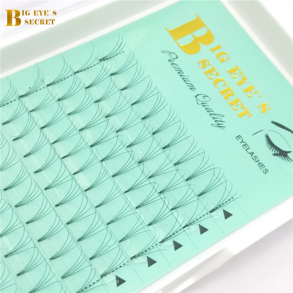 

Big Eye's Secret 4D False Eyelashes Russian Volume Eyelash Extensiones Pre made Natural Cluster Fake Lashes free shipping