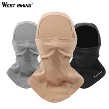 WEST BIKING, зимняя флисовая велосипедная маска для лица, ветрозащитная, теплая, MTB, для шоссейного велосипеда, полное покрытие для лица, для улицы, для мужчин и женщин, тепловая велосипедная Кепка
