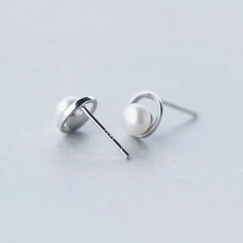 Trusta 2018 100% 925 Настоящее серебро пробы Модные женские круглые 8mm84mm бусы серьги