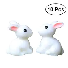 WINOMO 10 шт. смола прекрасный миниатюрный кукольный домик растительные Горшки Бонсай Ремесло Сад Пейзаж DIY кролики Декор