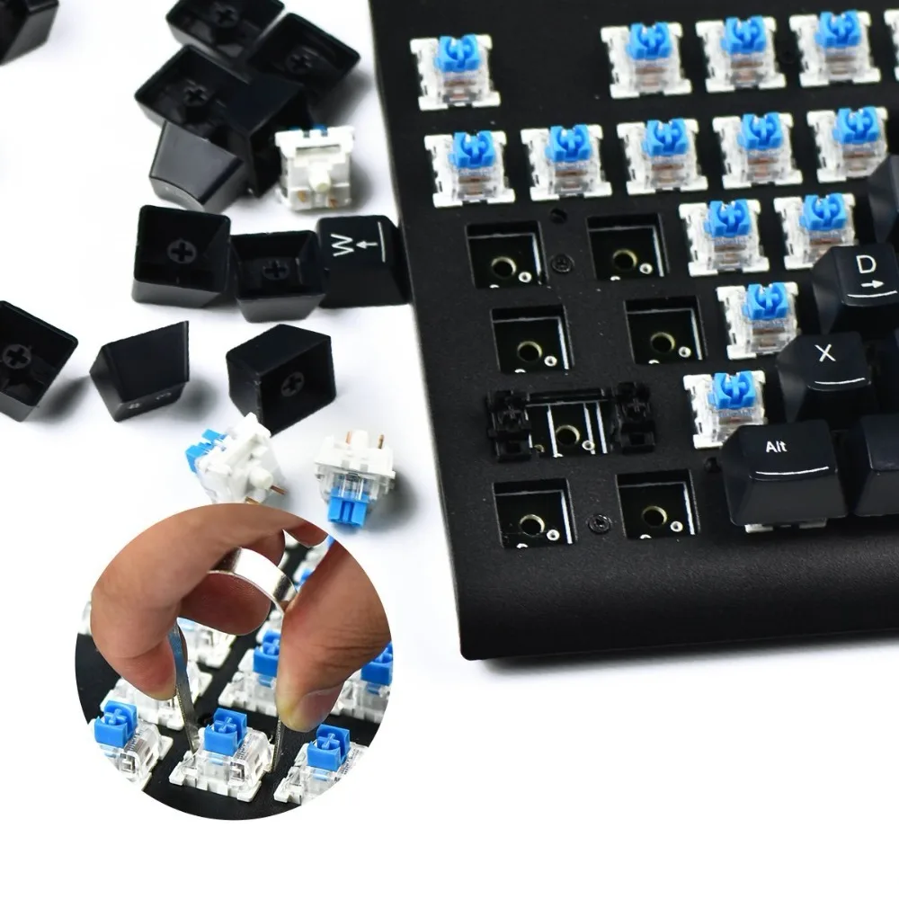 Механическая игровая клавиатура с RGB подсветкой TKL 87 клавиш тактильная для