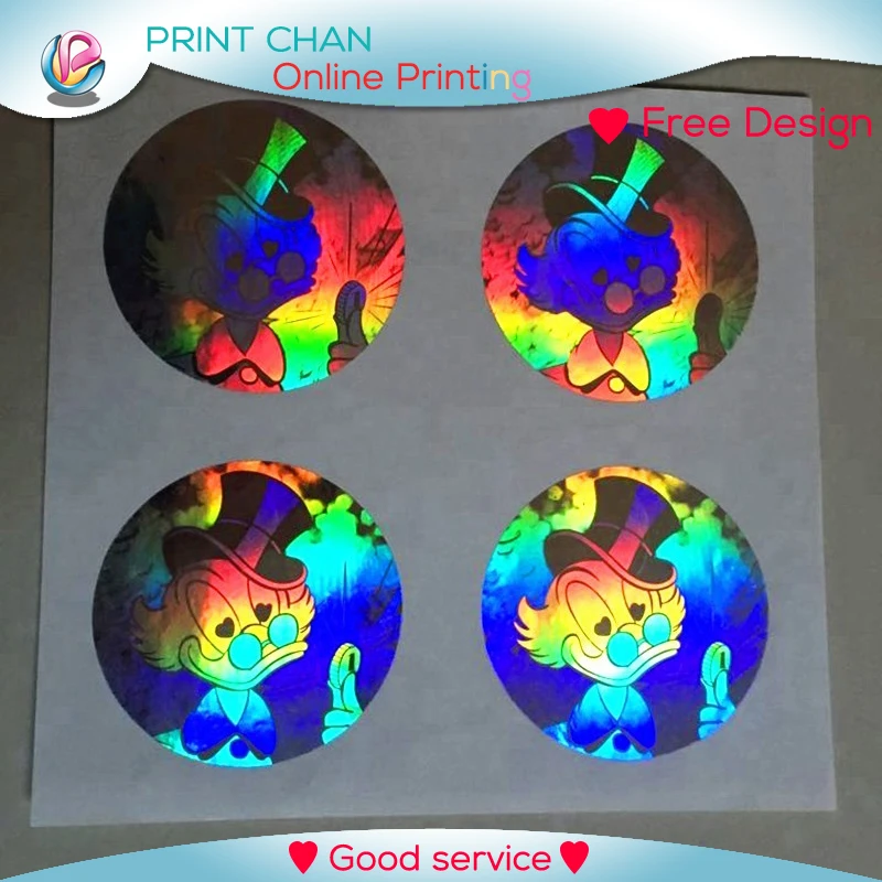 

10000PCS/LOT custom hologram sticker self-adhesive security label printing serial number free shipping