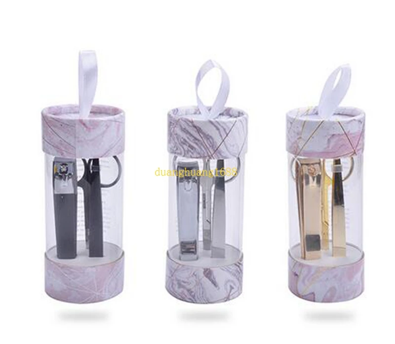 Высококачественный Подарочный цилиндр из нержавеющей стали для ногтей Набор косметический маникюрный набор#@! 323