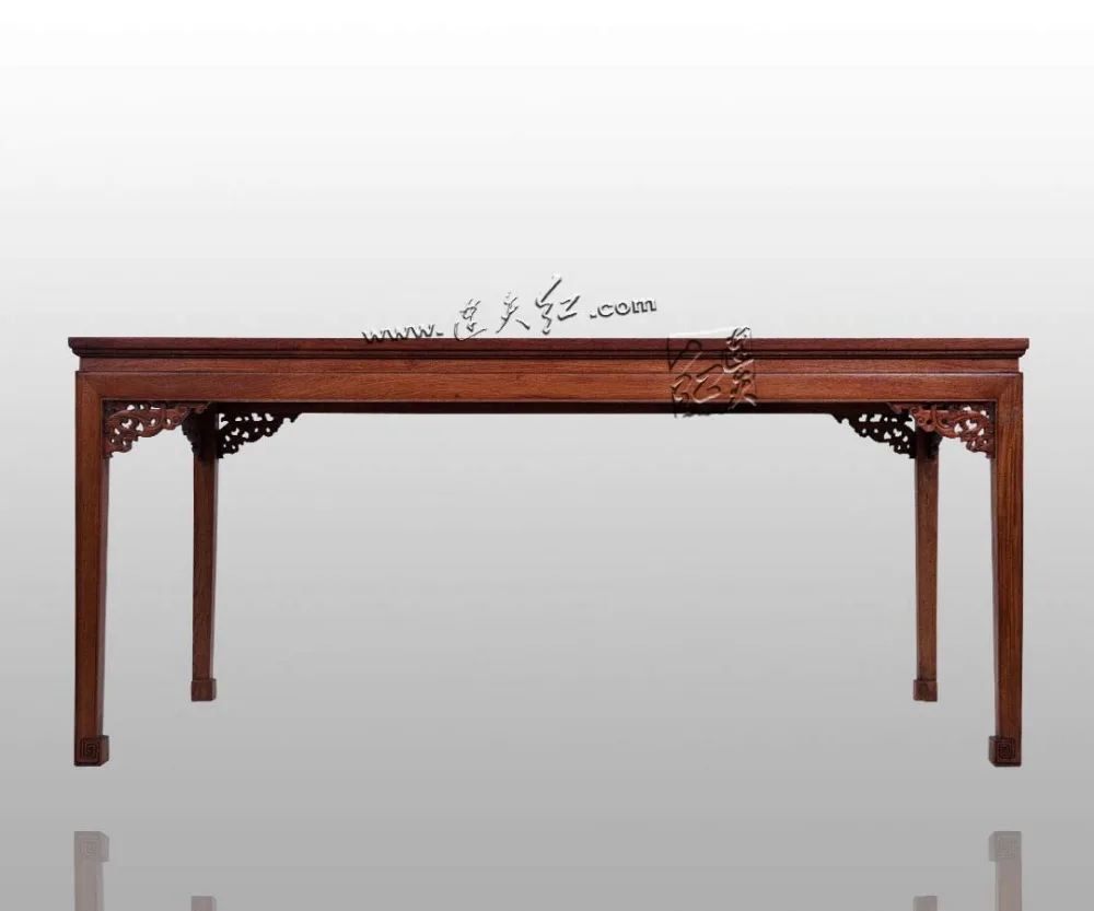 Burma Rosewood Bureau 6 мест длинный твердый деревянный стол мебель для дома Прямоугольный Обеденный стол Китай Ming& Qing классические фитинги