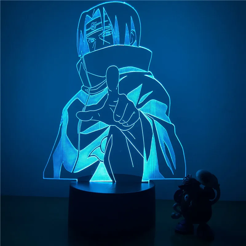 3d Led Veilleuse Naruto Sasuke Itachi Action Figure 7 Couleurs Tactile Illusion Optique Lampe De Table Modele De Decoration De La Maison Isita Com Mx
