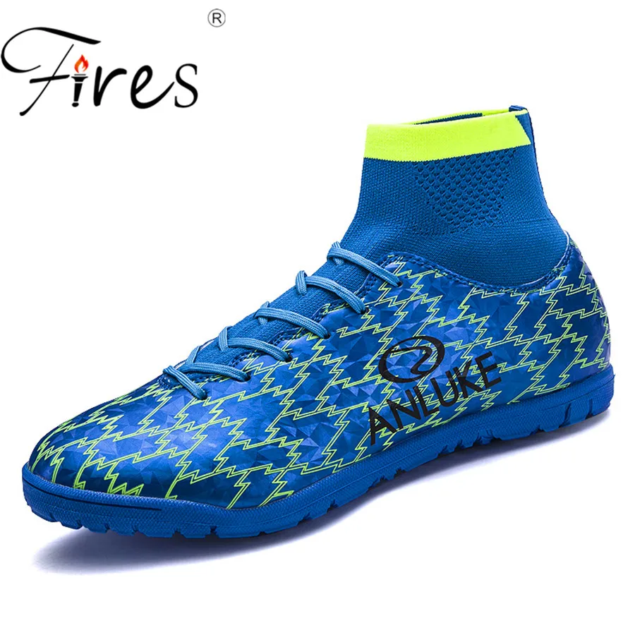 Fires Men Soccer Shoes Turf Professional Football Boots Brand futsal