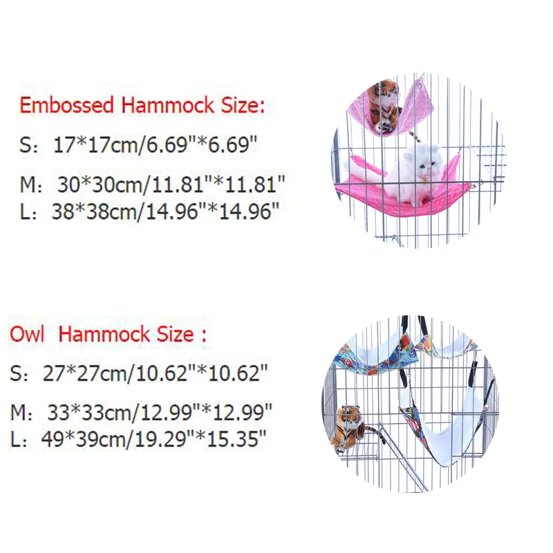 Маленький гамак для собак, товары для крыс, кролика, хомяка, кошки, клетка гамаки, подвесная клетка для кровати, принадлежности, аксессуары s m l DOGGYZSTYLE