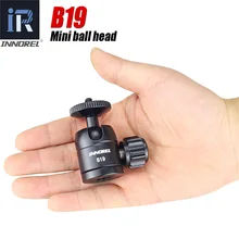B19 Mini tripé bola cabeça para smartphone telefone móvel liga De Alumínio Tripé cabeça para selfie vara câmera leve 19mm bola