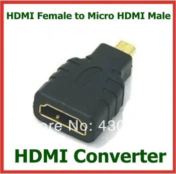 

50pcs HDMI Female to Micro HDMI Male HDMI Adapter Connector Extender HDMI Converter for HDTV Camera