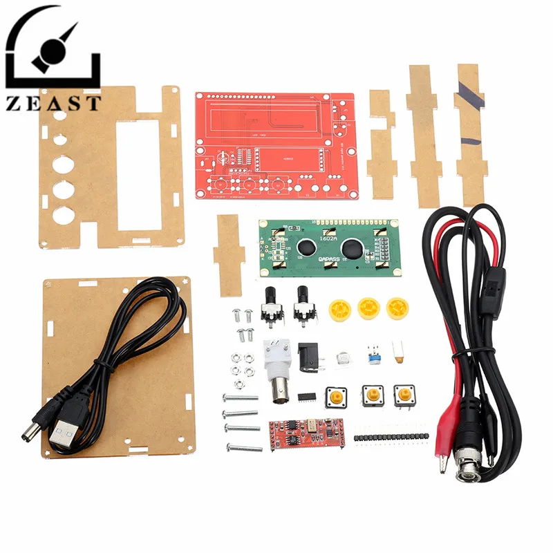 

DIY 5V Triangular Sine Square Wave AD9833 LCD1602 Signal Generator High Precision Multifunction Kit 105 x 82 x 20mm