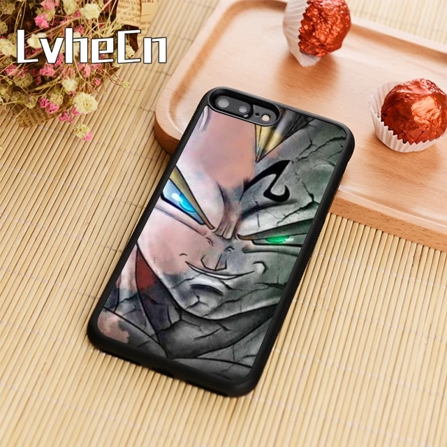 

LvheCn Vegeta Half Majin Anime Phone Case Cover For iPhone 4 5s 6 6s 7 8 plus 10 X Samsung Galaxy S6 S7 edge S8 S9 plus note 8