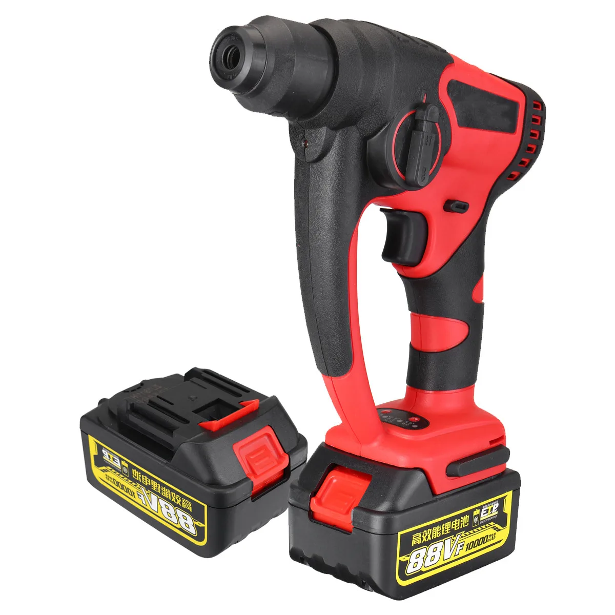 Drillpro 88 в 800 Вт 10000 мАч электрический молоток бесщеточный Беспроводной литий-ионный молоток дрель с 1 или 2 батареями электроинструменты - Цвет: 2 Battery