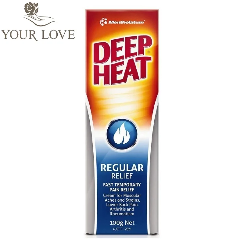

YourLove Australia DEEP HEAT REGULAR RELIEF Solutions for Neck Shoulder Back Muscular aches Strains Pain during Sports Exercise