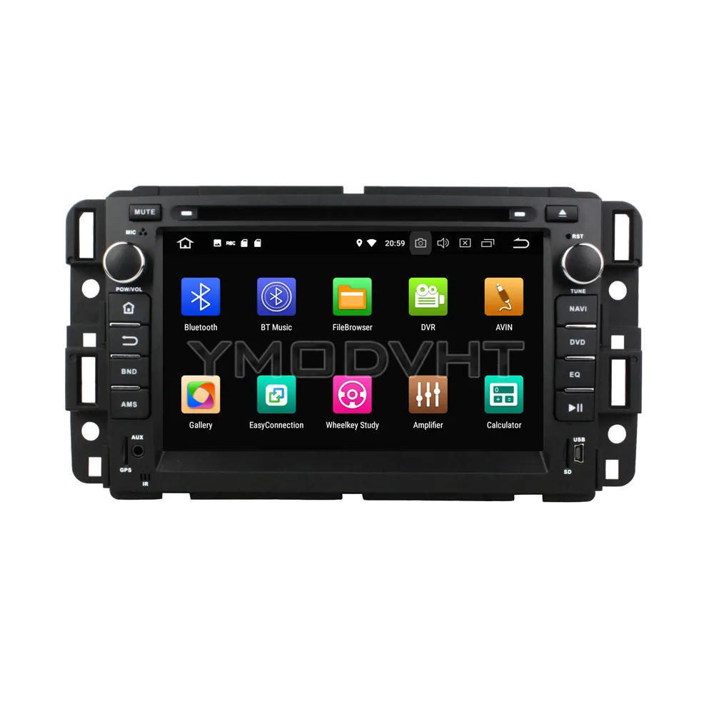Top YMODVHT 7inch Android 8.0 Octa Core PX5 4GB RAM 32GB ROM Car DVD Player Radio Stereo GPS For GMC 2016 2