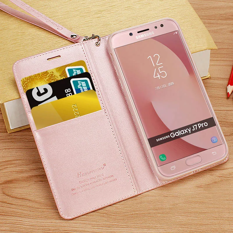 

Luxury Flip PU Leather Back Cover Soft TPU Phone Case For Samsung Galaxy J3 J5 J7 2017 J4 J6 2018 J4 J6 Plus J8 J2 PRO 2018 Case