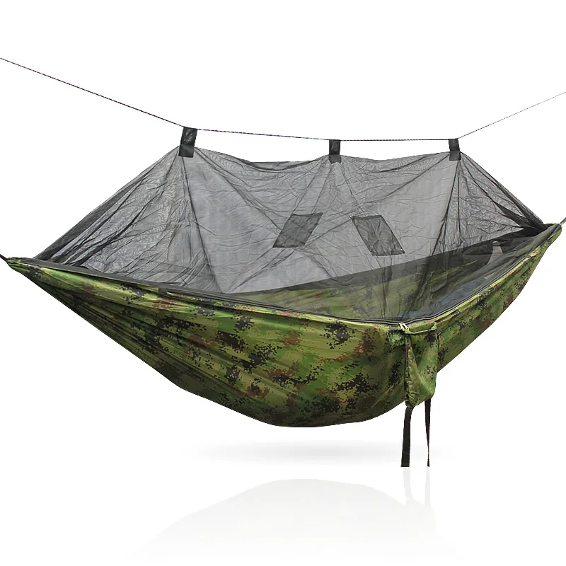 portable ultralight parachute hammock hunting mosquito net automatic opening hammock