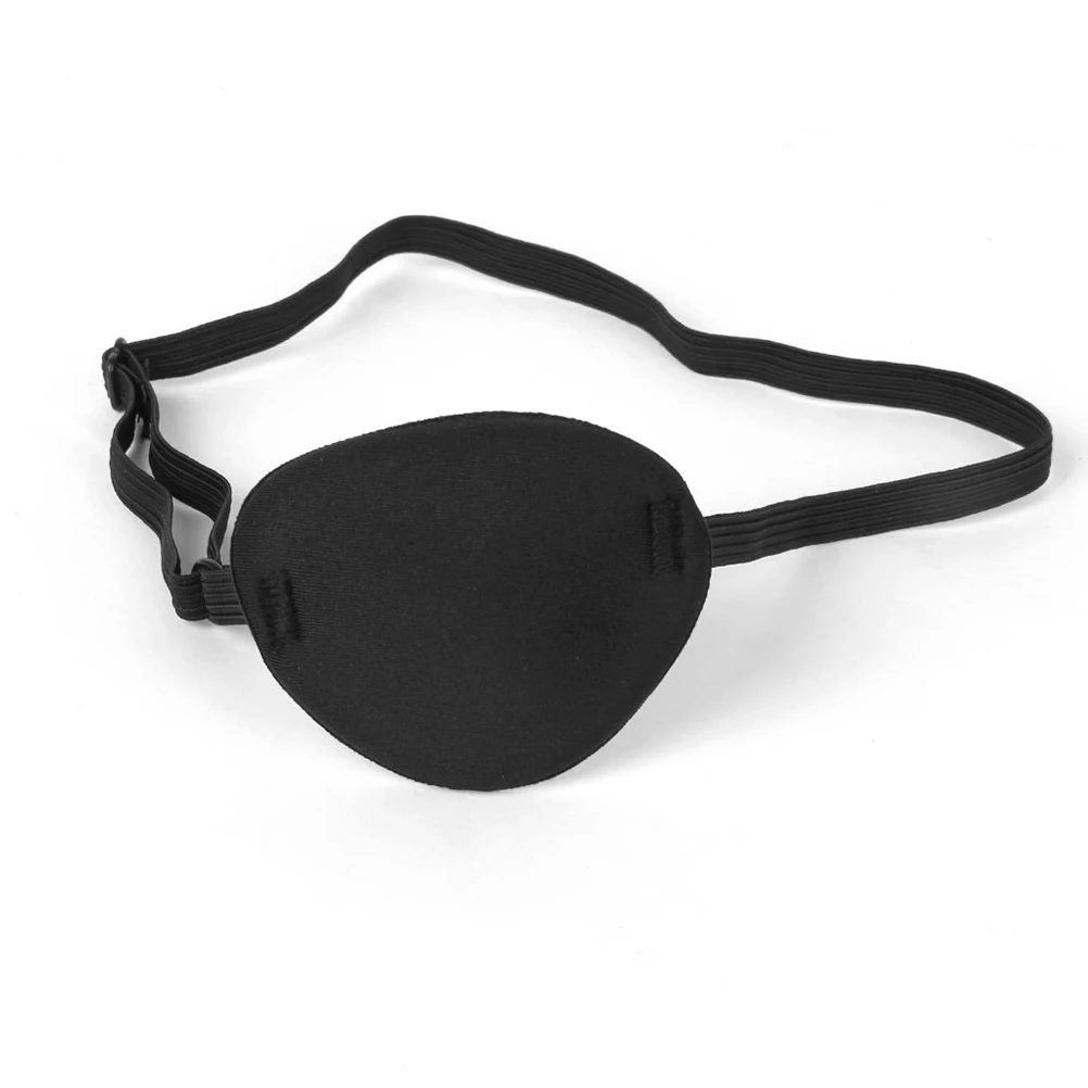 

1 PC Creative Eye Mask Pirate Skull Crossbone Adult Eye Patch For Lazy Eye Funny Decoration Party Supplies (Black)