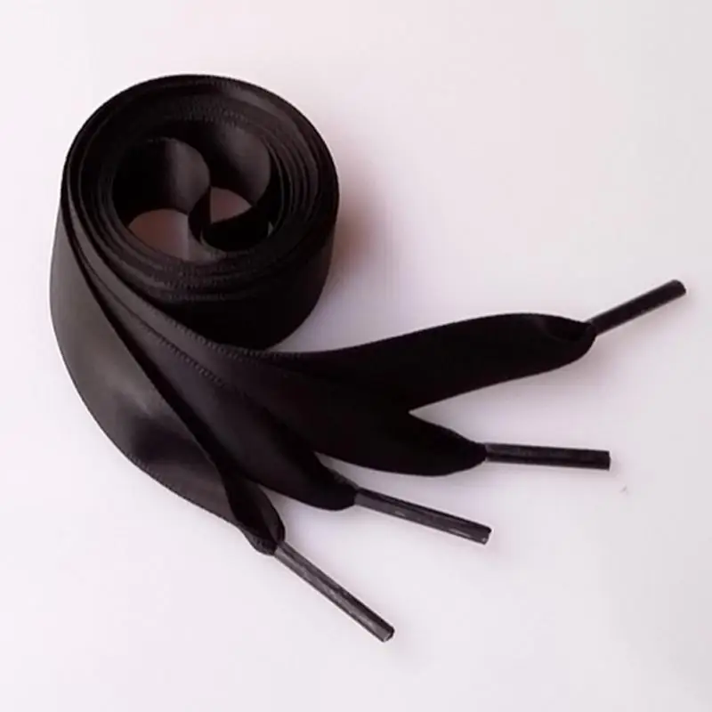 

1 Pair 80cm Men Women Flat Ribbon Satin Shoelaces Multi Color Shoelaces Strings Shoe Laces