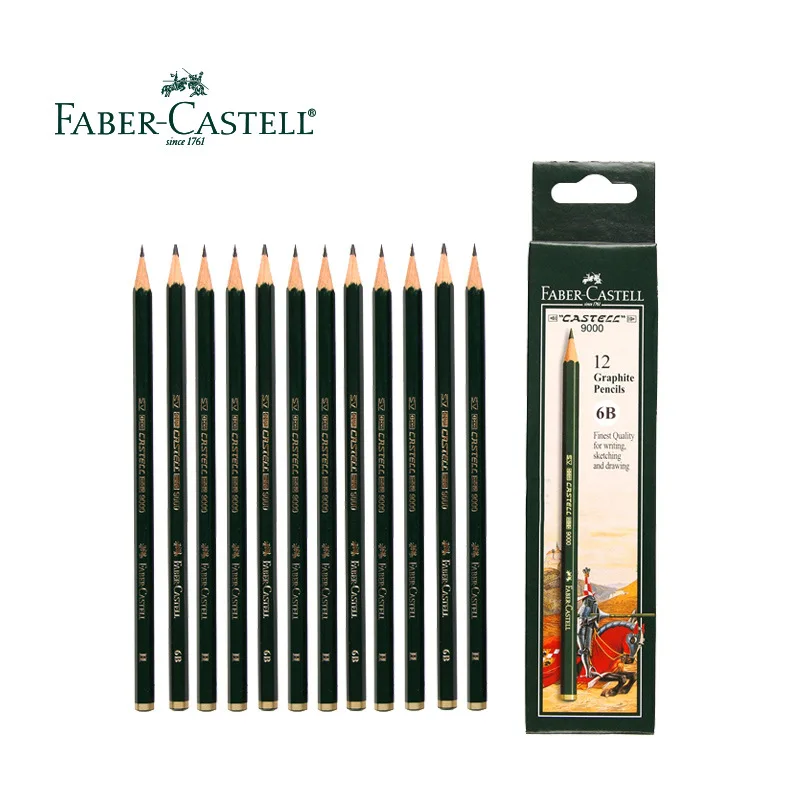 Faber Castell 16 шт. карандаш для рисования 8B 7B 6B 5B 4B 3B 2B B HB F H 2H 3H 4H 5H 6H Стандартные Карандаши для школьных эскизов набор карандашей