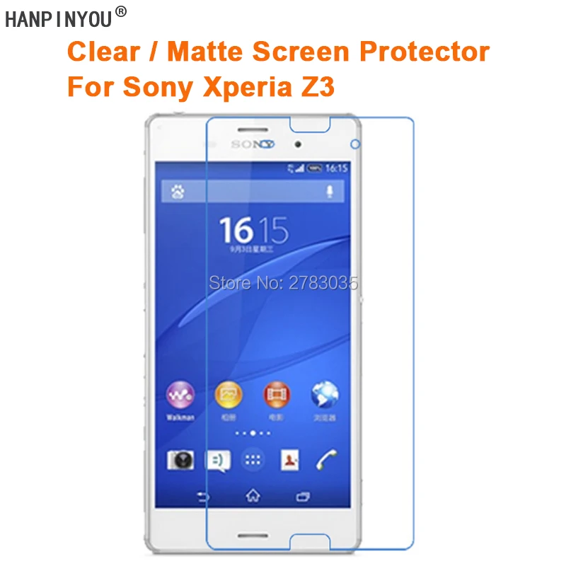 

For Sony Xperia Z3 / Dual 5.2" New Clear Glossy / Anti-Glare Matte Screen Protector Protective Film Guard (Not Tempered Glass)
