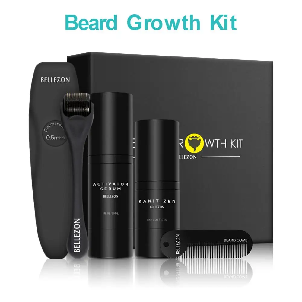 

Upgraded Beard Growth Set Beard for Beard Rapid Growth and Thickening with Beard Sanitizer and Comb Best Gift for Men/Dad