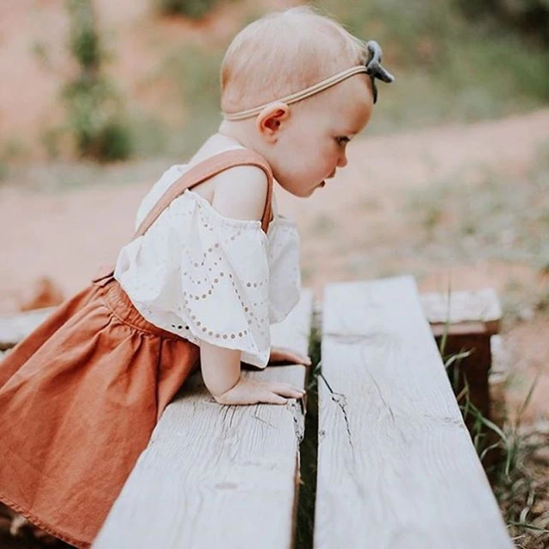 Весенняя юбка-комбинезон коричневого цвета для маленьких девочек модные детские юбки пачки для детей От 6 месяцев до 3 лет