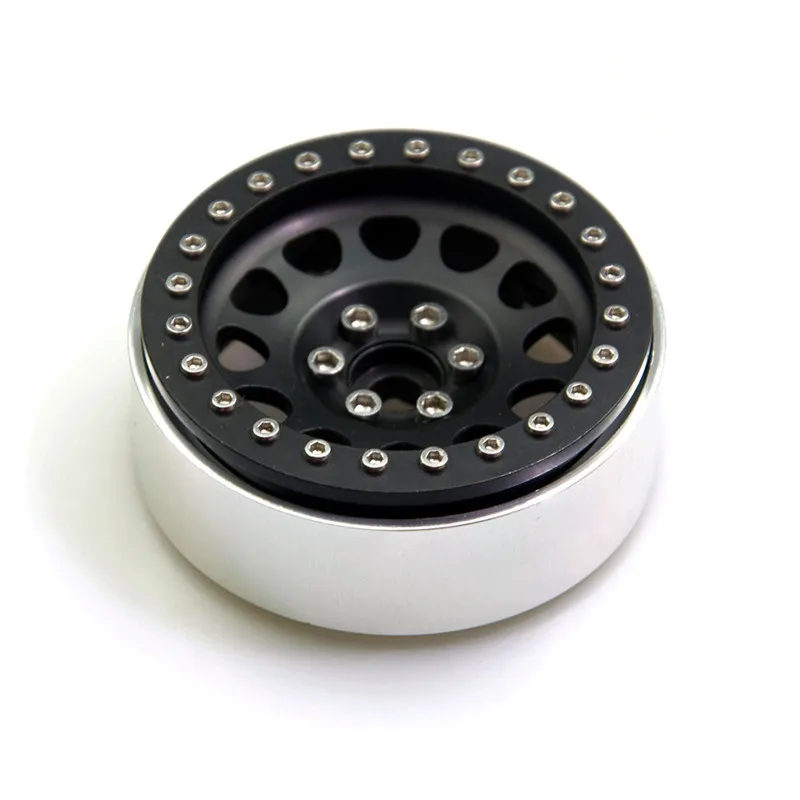 High-quality 4Pcs Aluminum Axial Wraith 2.2inch 12-spoke Beadlock Wheels Rims For 1/10 Crawler Car Hubs Black | Игрушки и хобби